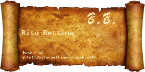 Bitó Bettina névjegykártya