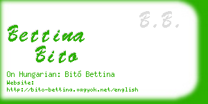 bettina bito business card