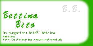 bettina bito business card